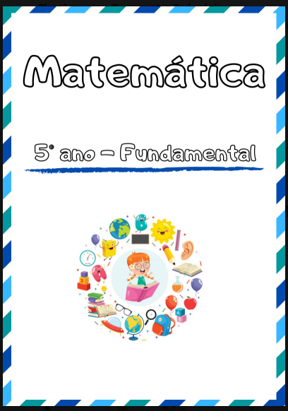 Capa de Exercícios de Matemática 5º Ano