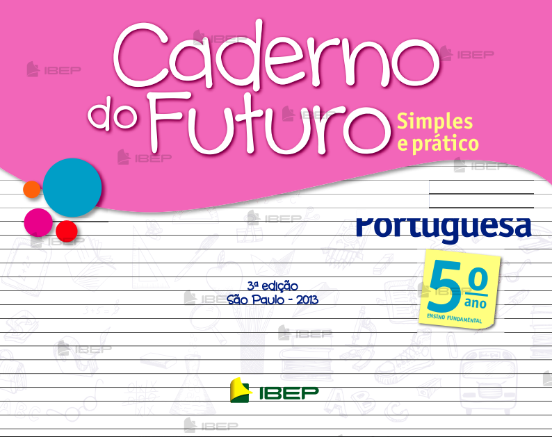 Capa de Caderno do Futuro Português 5º Ano